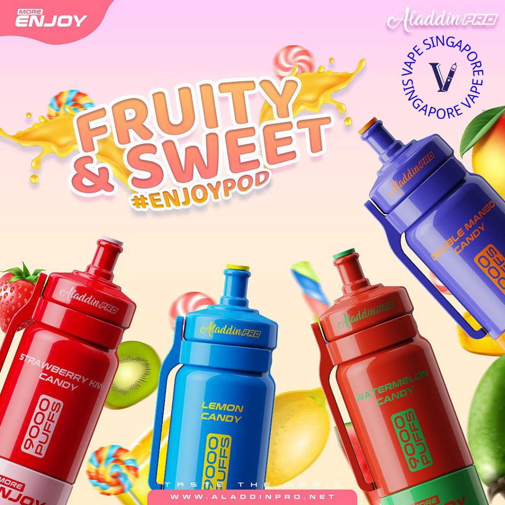 Aladdin Pro More Enjoy 9000 Puff Vape - Vape Singapore SG Vape
