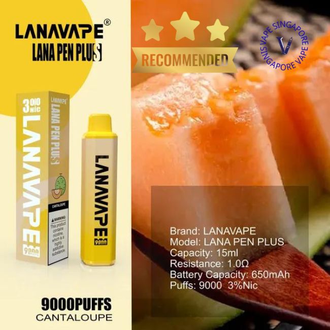 Lana Pen Plus 9000 Puff Ready Stock - Vape Singapore SG Vape