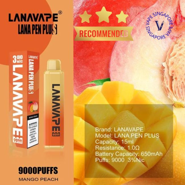 Lana Pen Plus 9000 Puff Ready Stock - Vape Singapore SG Vape